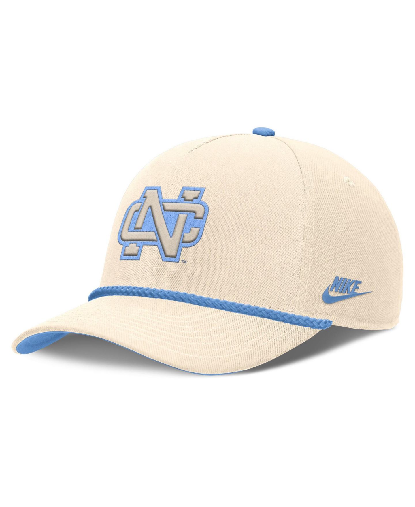 Головные уборы Nike Natural North Carolina Tar Heels Legacy Vintage Rope Rise Adjustable Hat — фото 3