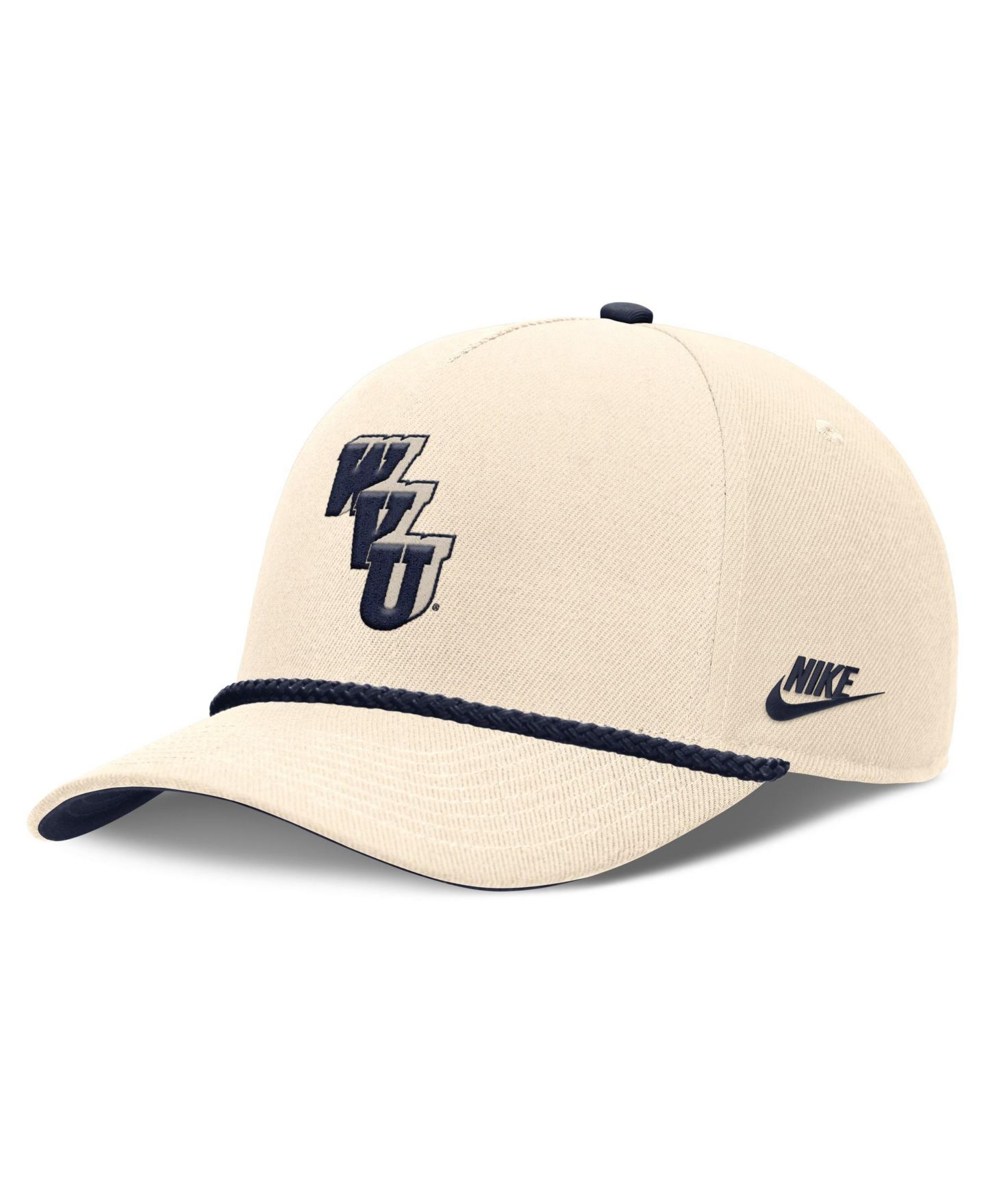 Кепка Nike Natural West Virginia Mountaineers Legacy Vintage Rope Rise Adjustable Hat — фото 3