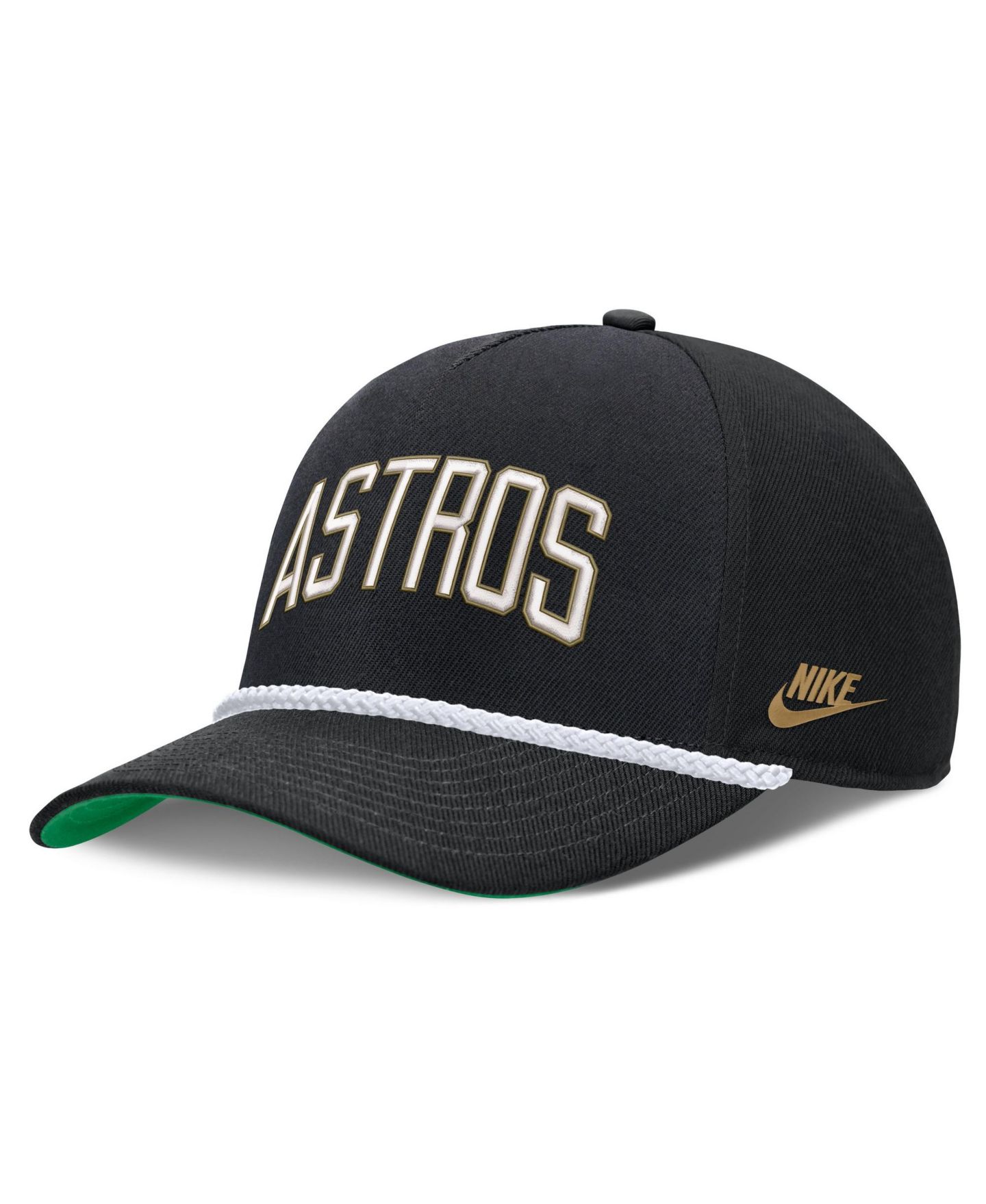 Мужская кепка Nike Black Houston Astros Cooperstown Collection Rise Adjustable Hat — фото 3