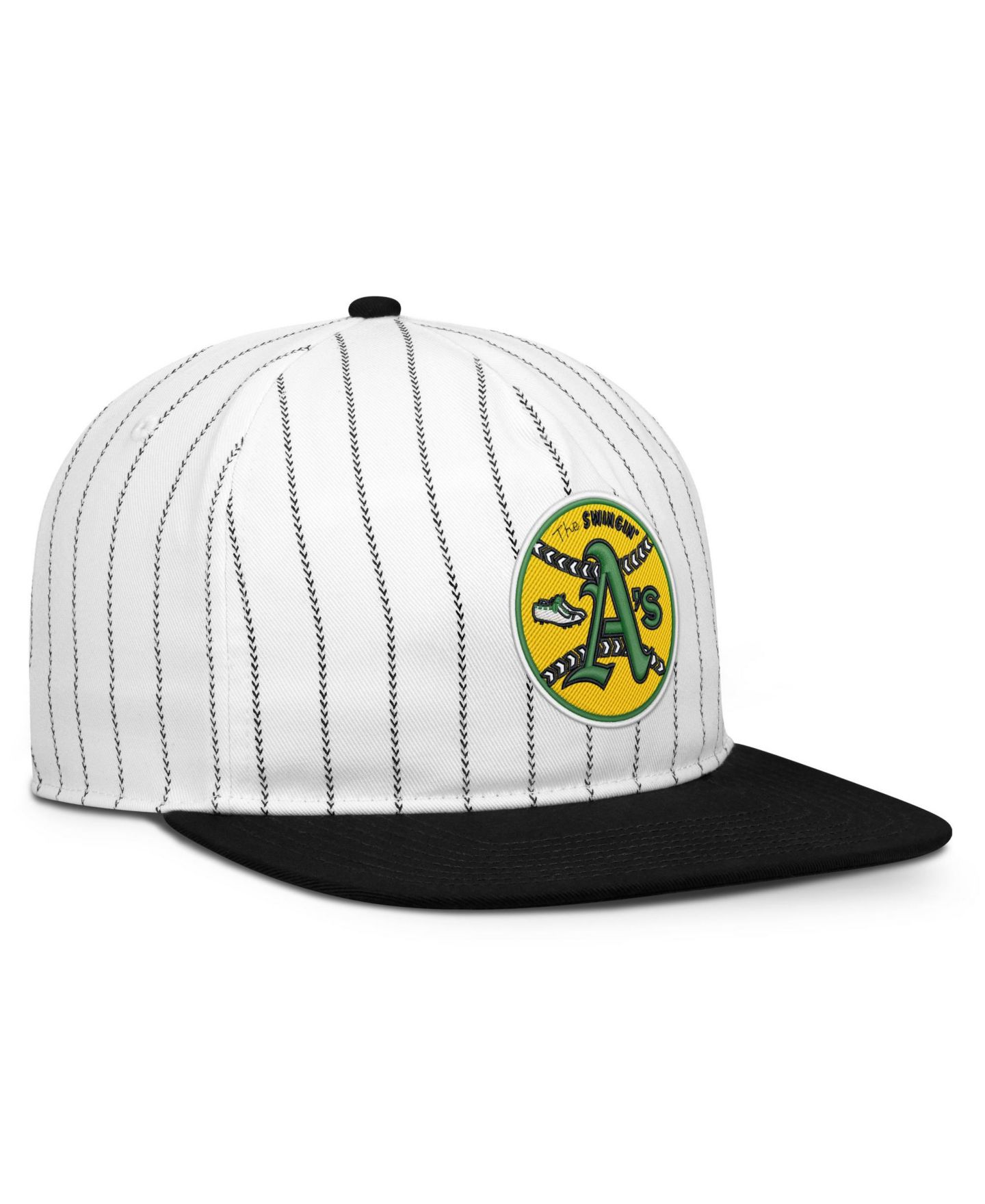 Мужская кепка Nike White/Black Oakland Athletics Cooperstown Collection Pro Adjustable Hat — фото 3