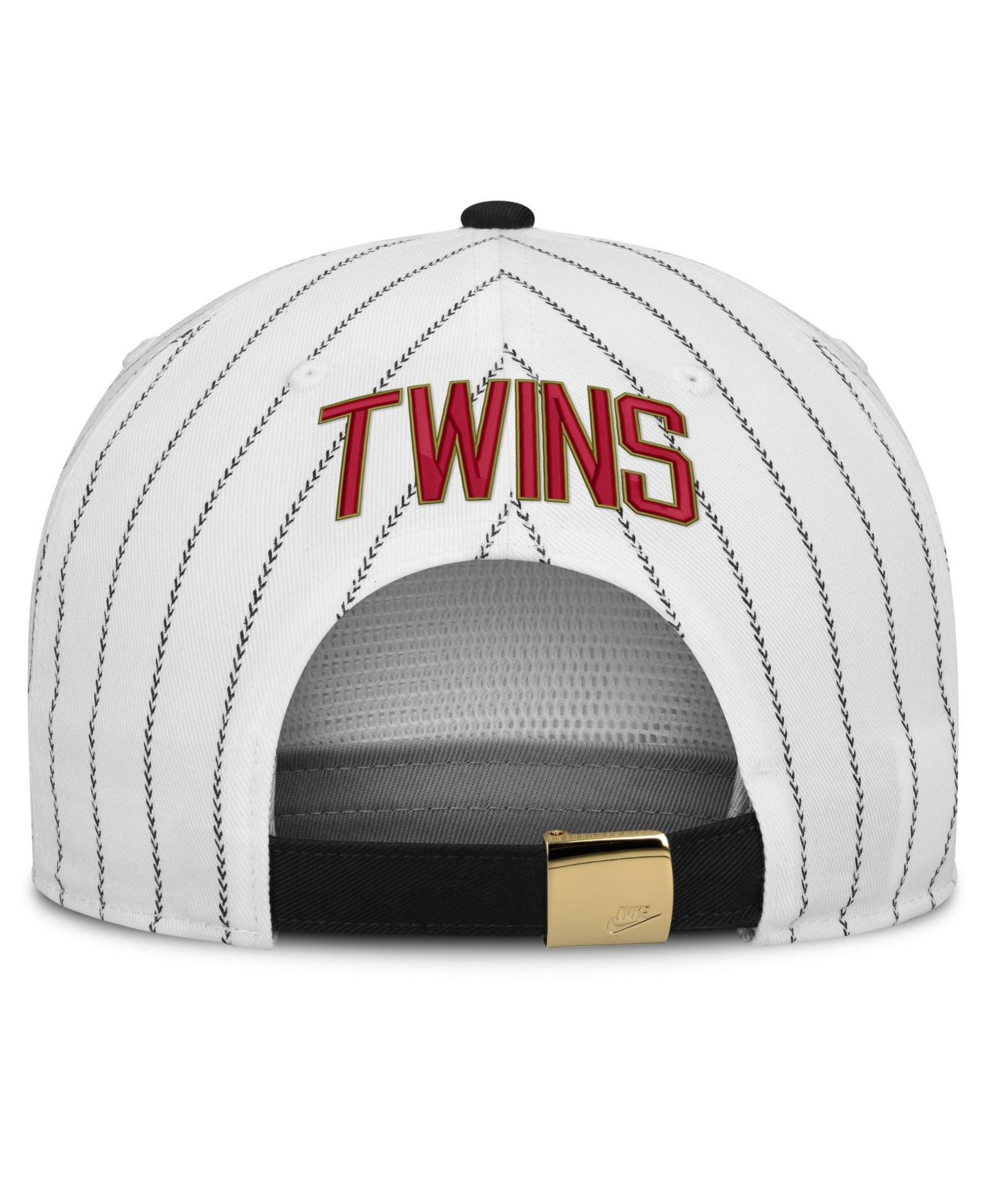 Мужская кепка Nike White/Black Minnesota Twins Cooperstown Collection Pro Adjustable Hat — фото 4