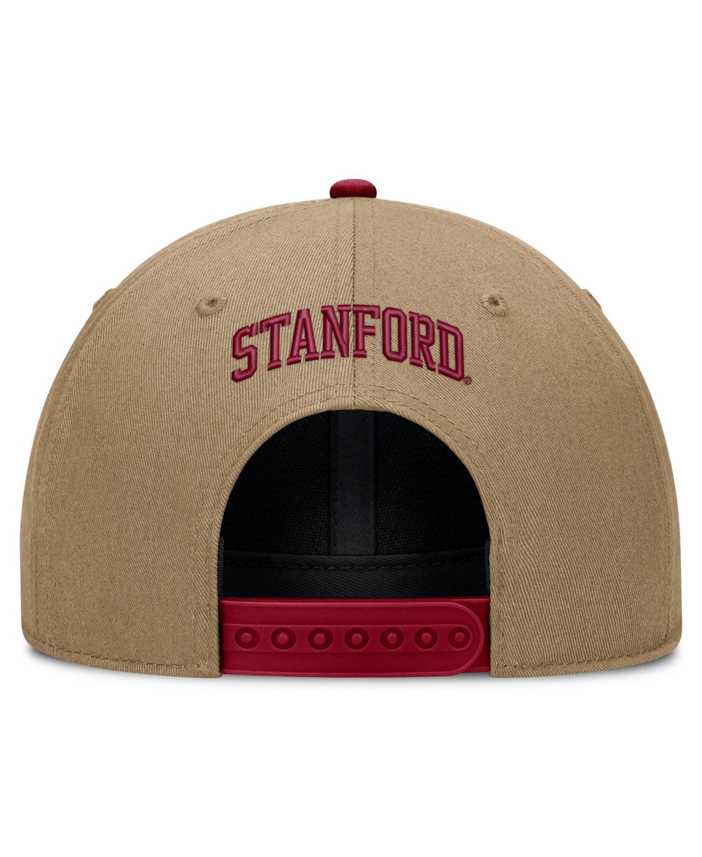 Кепка Nike Beige/Cardinal Stanford Cardinal Primetime Rise Dri-FIT Adjustable Hat — фото 4