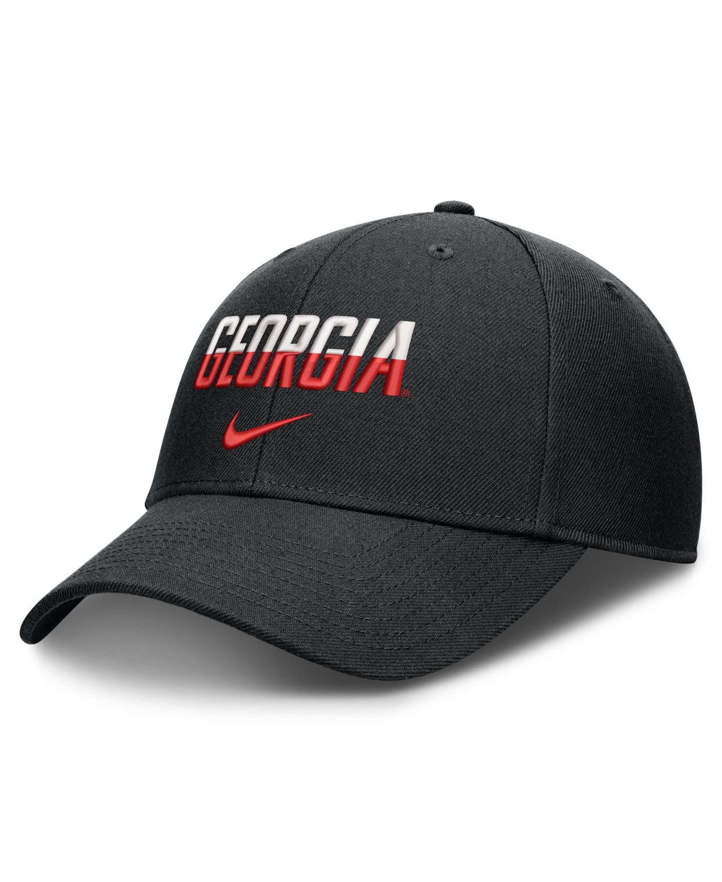 Кепка Nike Black Georgia Bulldogs 2026 On-Field Gameday Rise Adjustable Hat — фото 1