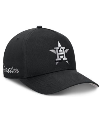 Men's Black Houston Astros Rise Dri-FIT A-Frame Adjustable Hat