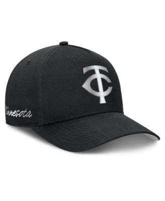 Men's Black Minnesota Twins Rise Dri-FIT A-Frame Adjustable Hat