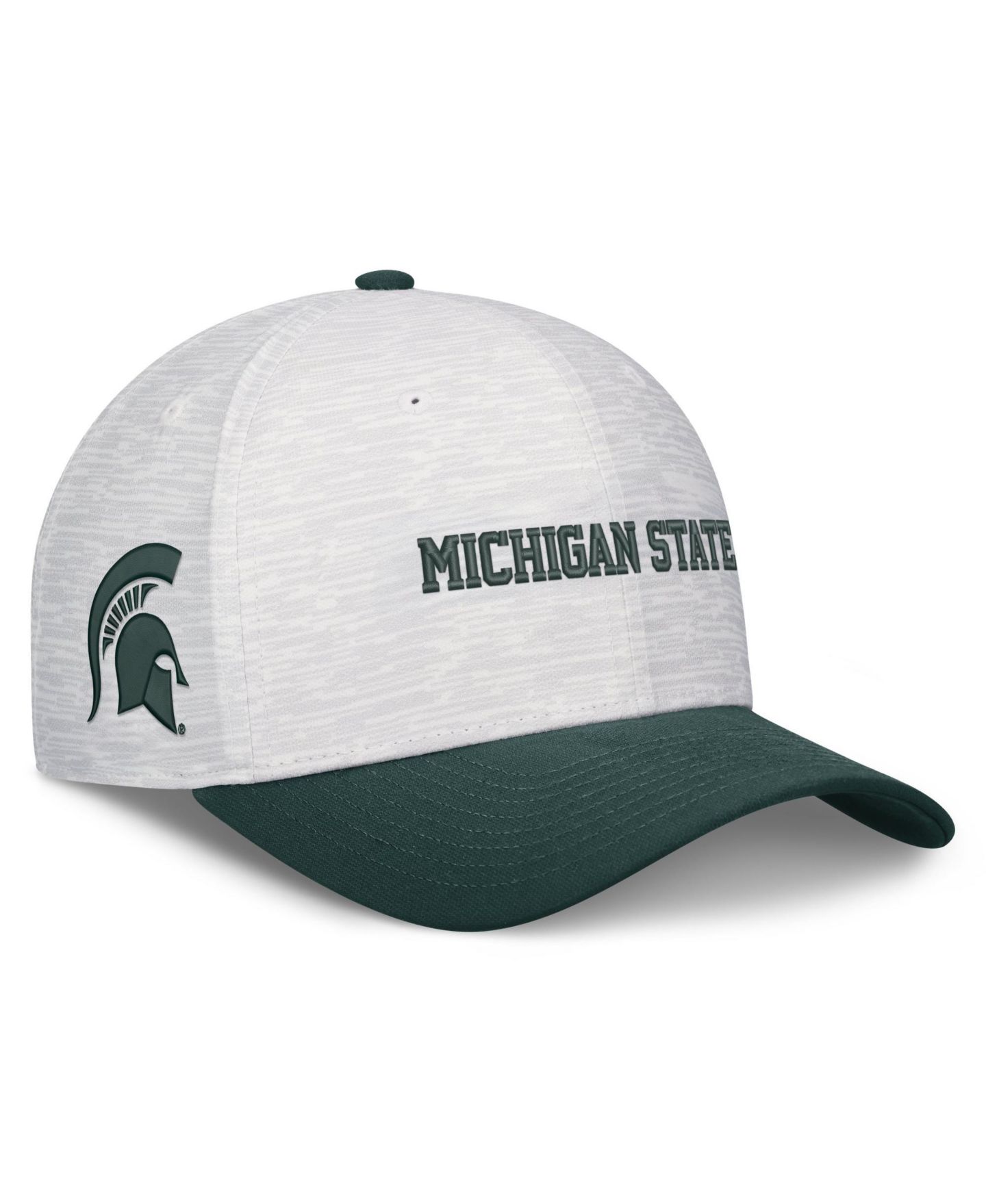 Кепка Nike White/Green Michigan State Spartans Primetime Rise Adjustable Hat — фото 3