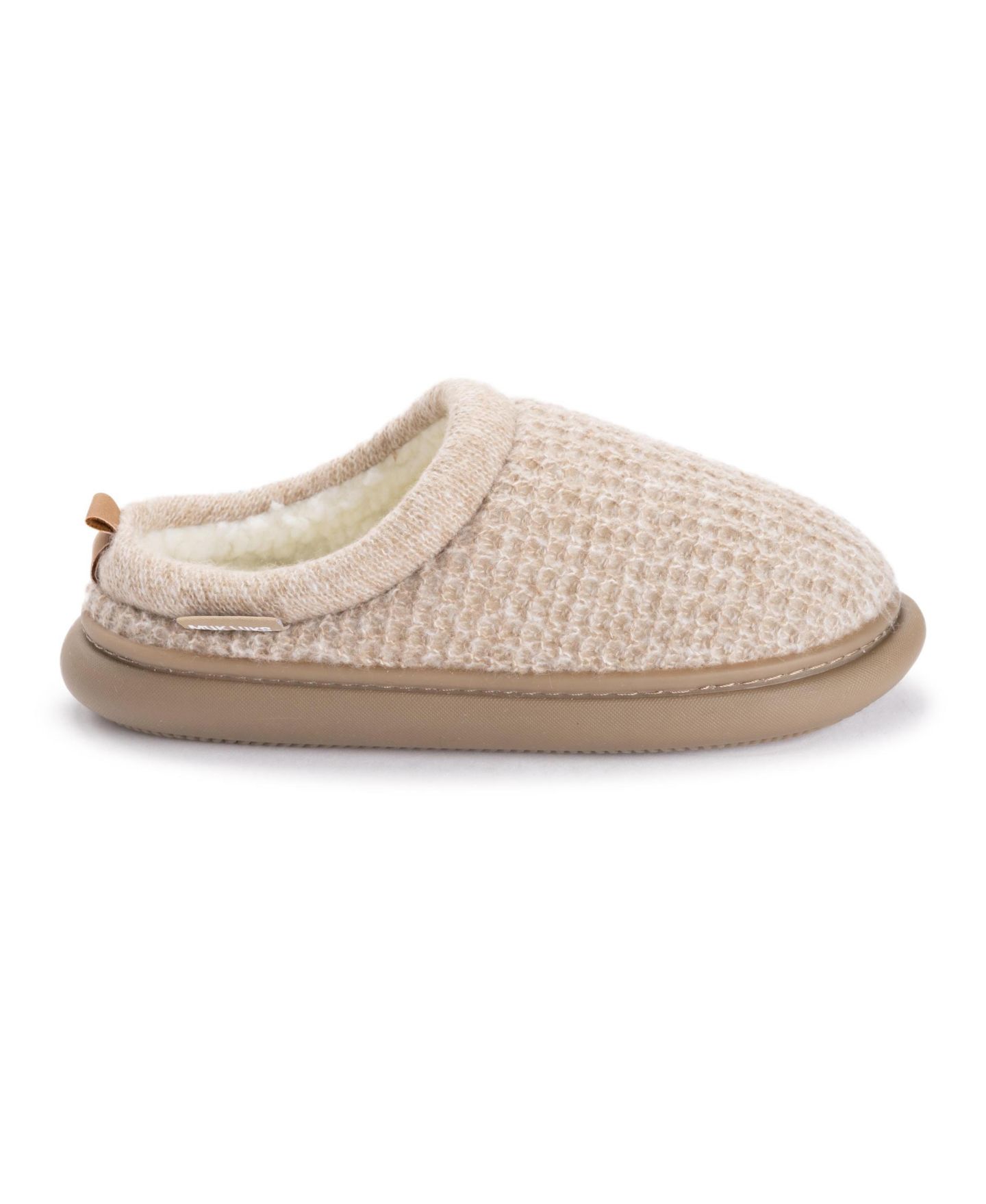 Женские сабо MUK LUKS Zuri Clog Waffle Knit Slippers, цвет: Песчаниковый — фото 7