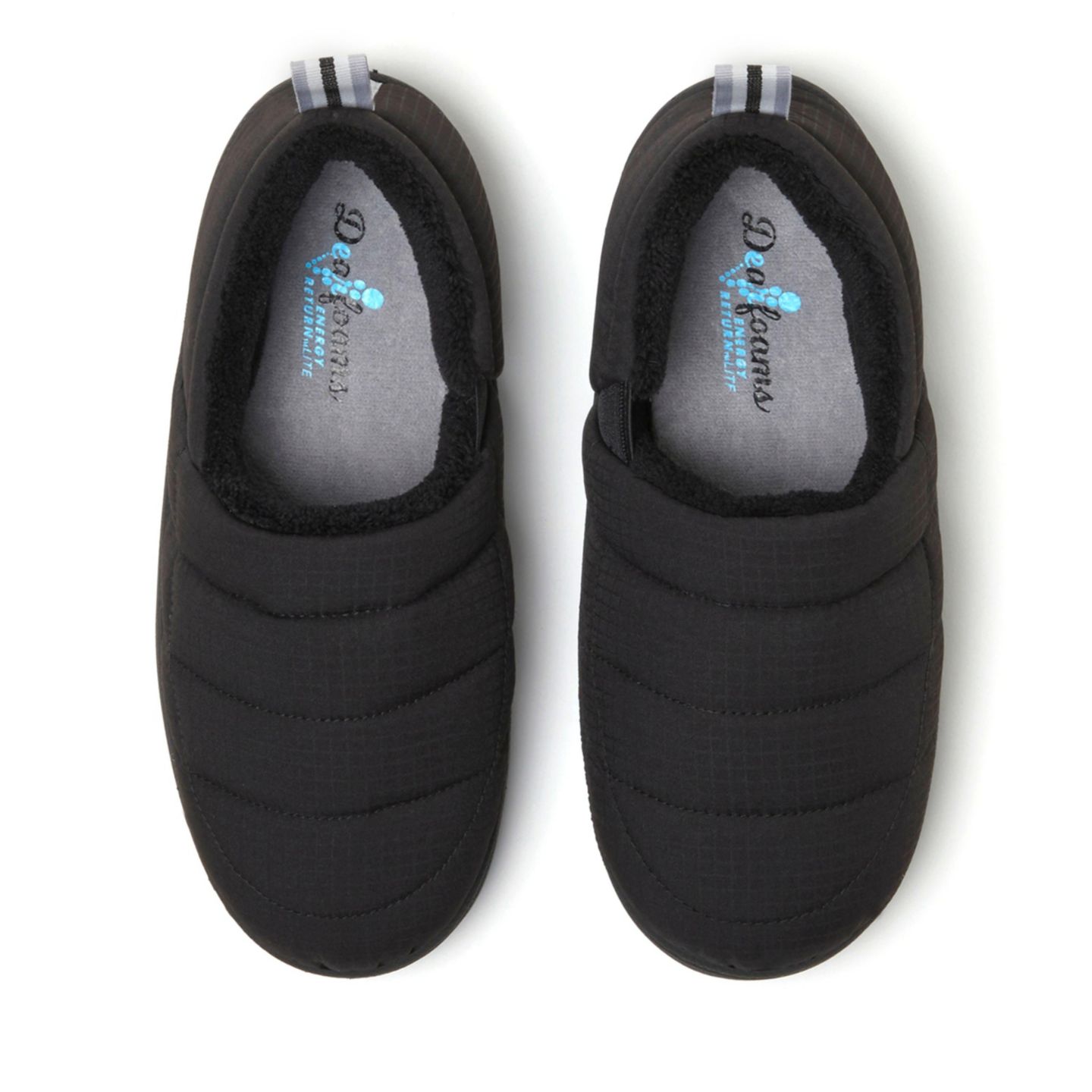 Женские тапочки Dearfoams Fern Ripstop Closed Back House Slipper, цвет: Чёрный — фото 4
