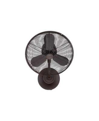 16" Bellows I Bronze Damp Rated Wall Fan with Wall Control