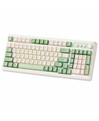 Tri Mode Wireless Wired Macro Programmable Gaming Keyboard