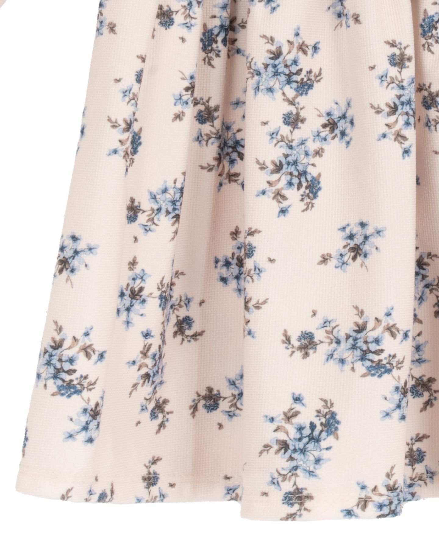 Платье Rare Editions Floral Print Hand-Smocked Corduroy Dress для девочек-малышей, цвет: Синий — фото 4