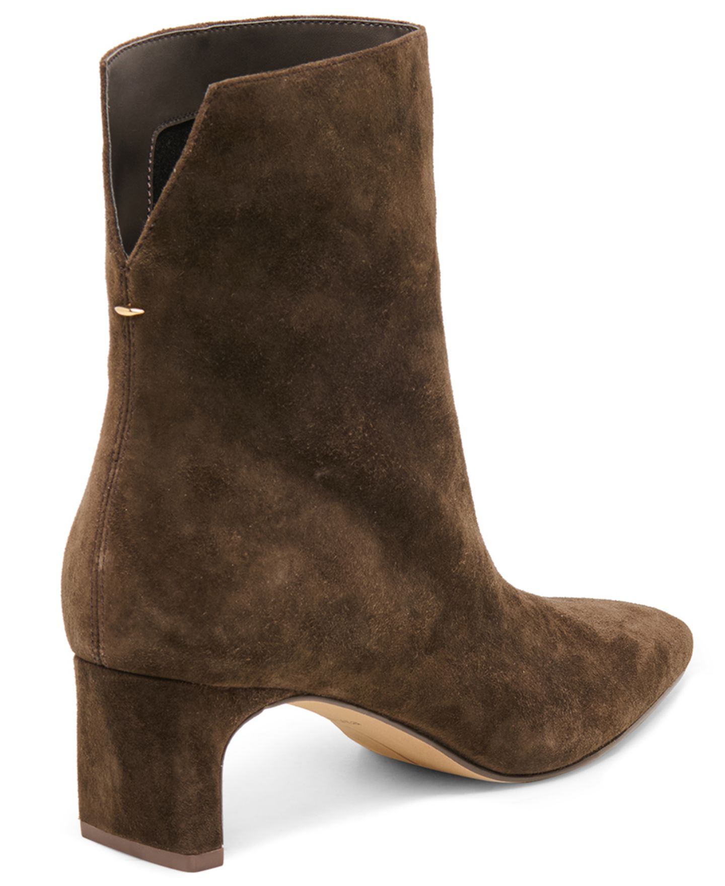 Женские ботинки Dolce Vita Bennet Blade Heel Dress Booties, цвет: Тёмно-коричневый замшевый — фото 7