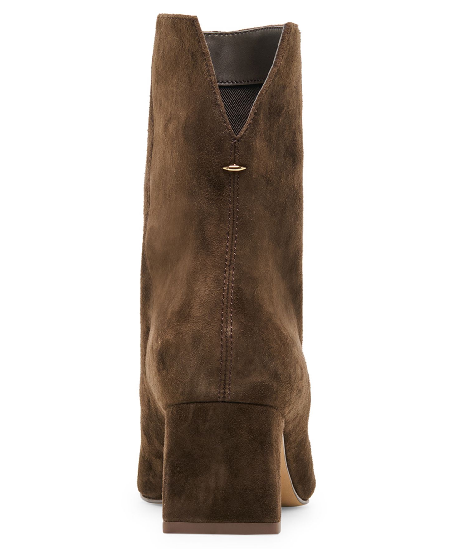 Женские ботинки Dolce Vita Bennet Wide Width Blade Heel Dress Booties, цвет: Тёмно-коричневый замшевый — фото 3