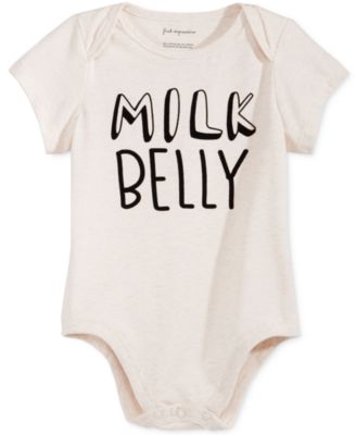 First Impressions - Milk Belly Bodysuit, Baby Boys & Baby Girls (0-24 months)