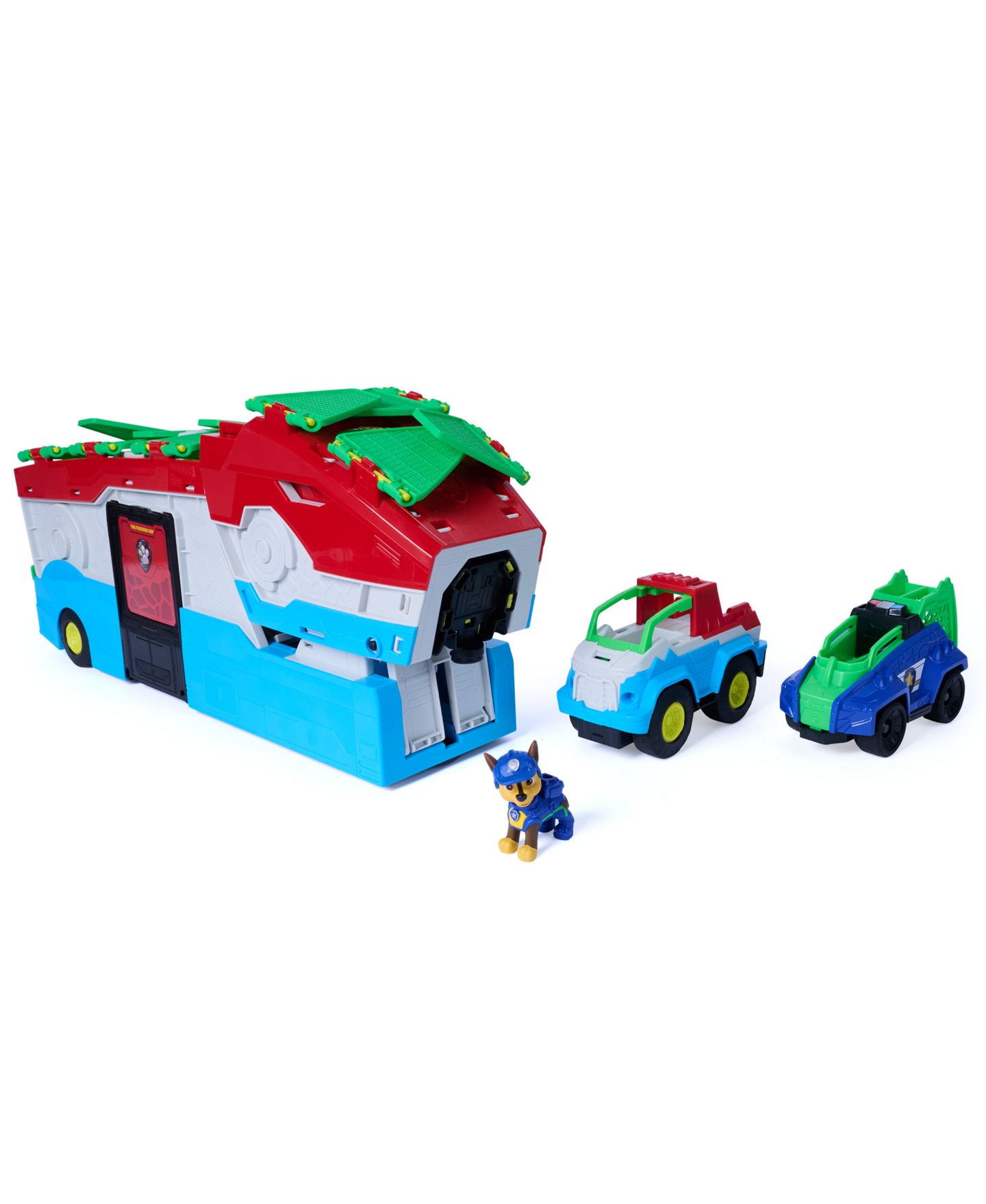 Детский игровой набор Paw Patrol Chase Dino Movie 2-in-1 Transforming Playset with Vehicles, Ages 3+ — фото 3