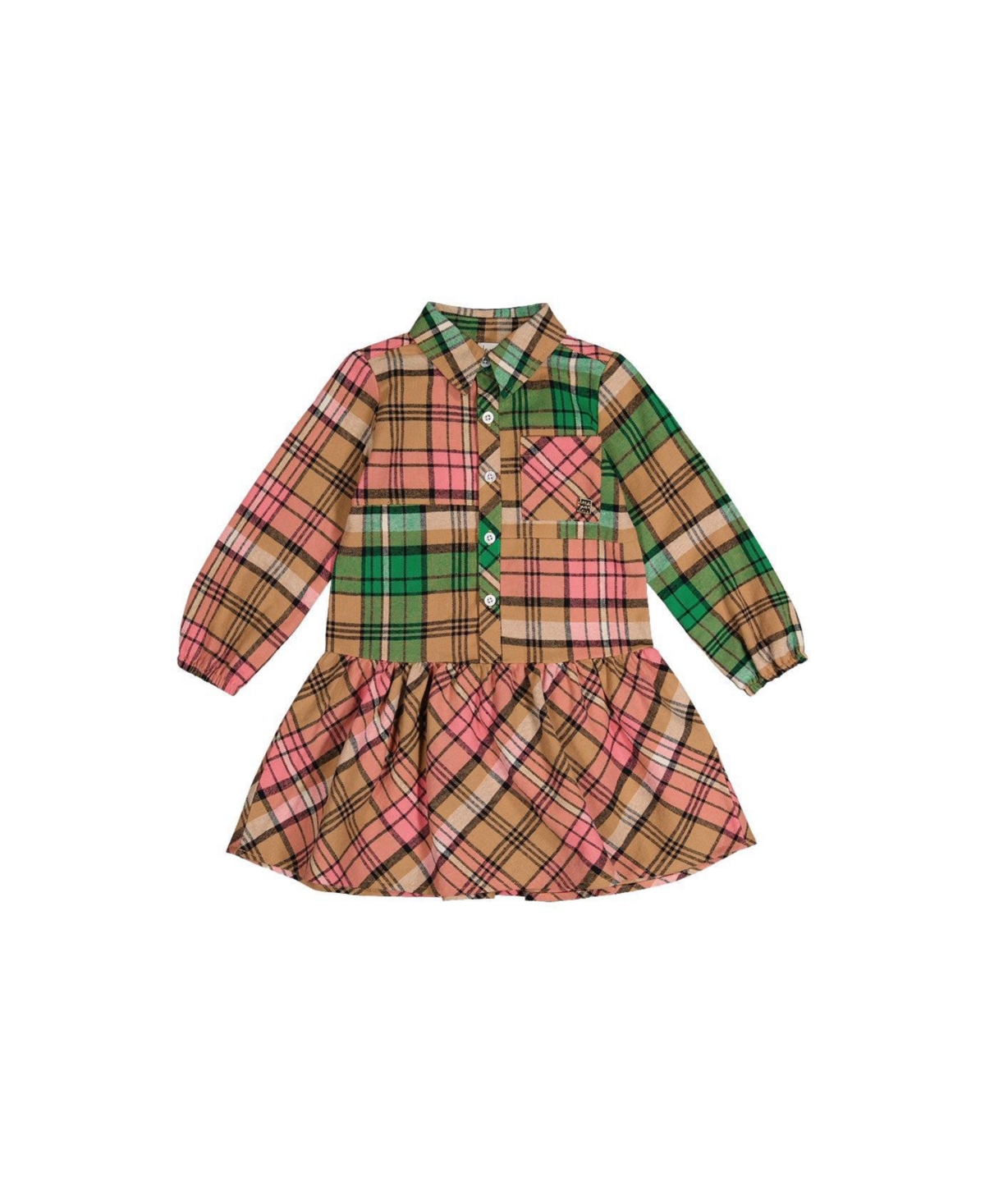 Deux par Deux Big Girls (6 - 12) Shirt Plaid Dress