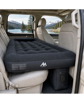 XL Car Air Mattress for Back Seat with Rechargeable Pump, Comfortable Travel Bed for SUV and Sedan Trips