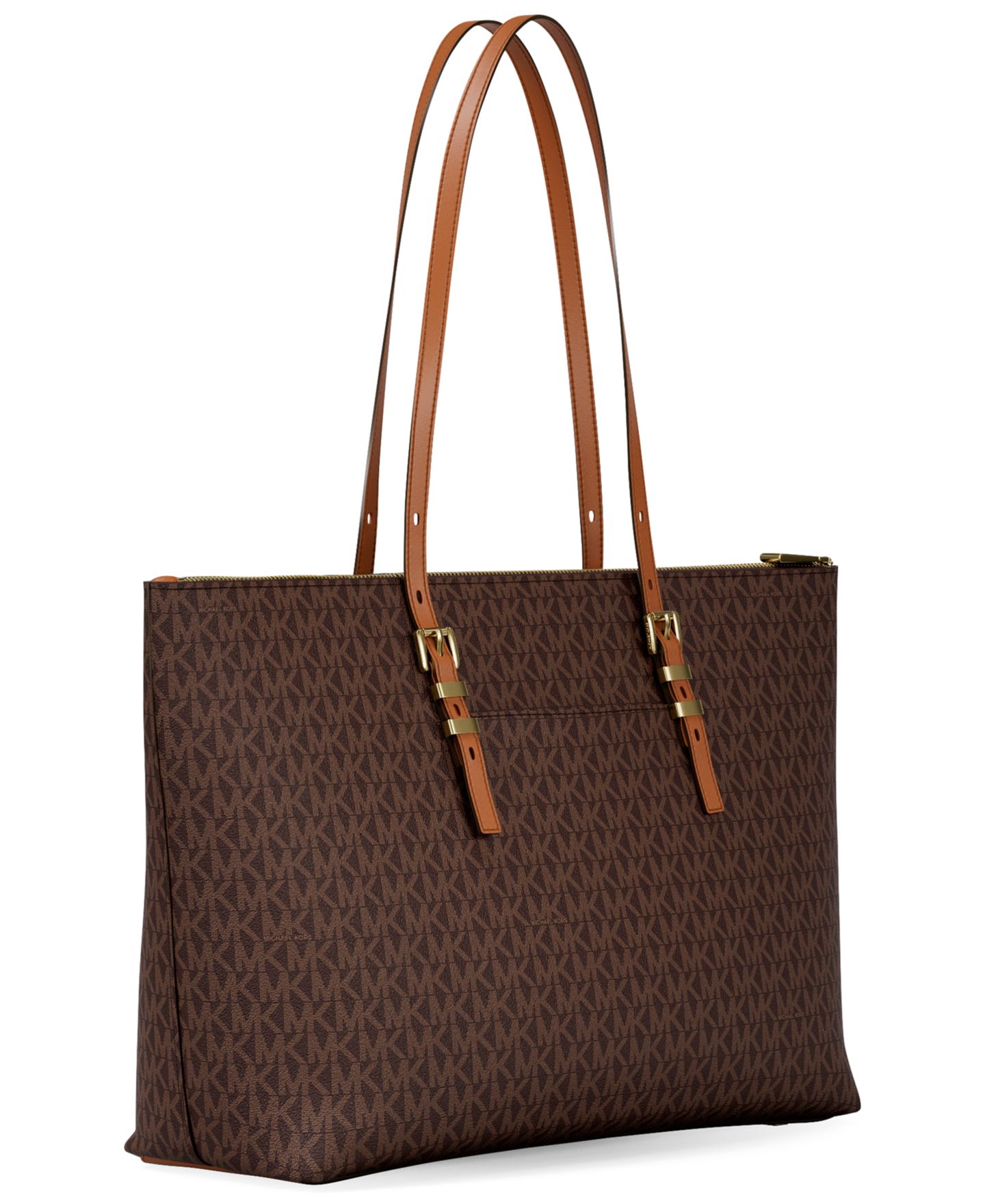 Женская сумка Michael Kors Quinn Large East West Multi-Function Zip-Top Tote Handag, цвет: Коричневый — фото 3