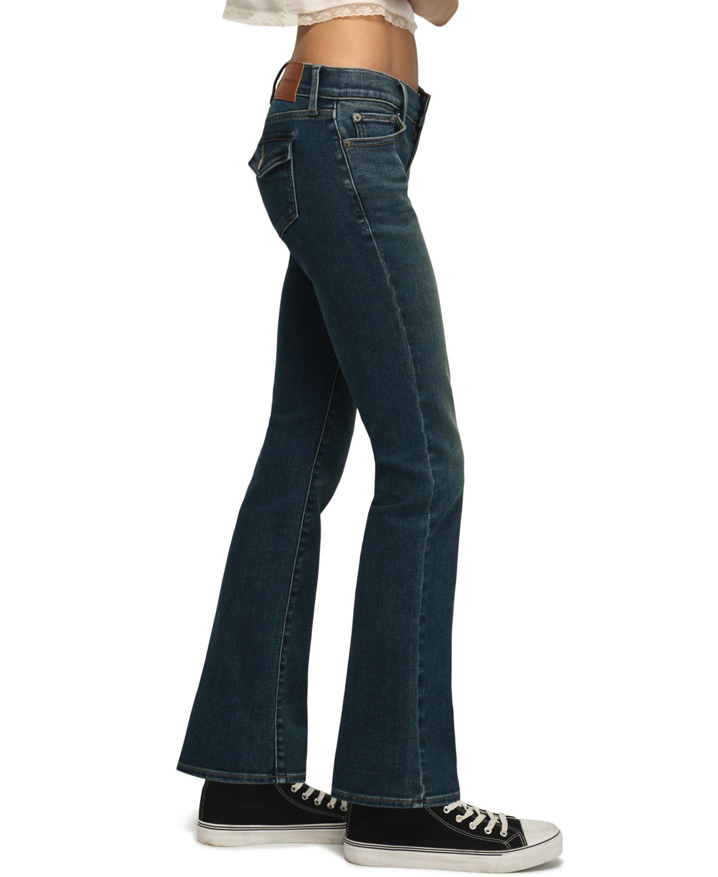 Женские джинсы Lucky Brand Ultra Low Rise Bootcut, цвет: Варёный, вариант 1 — фото 3