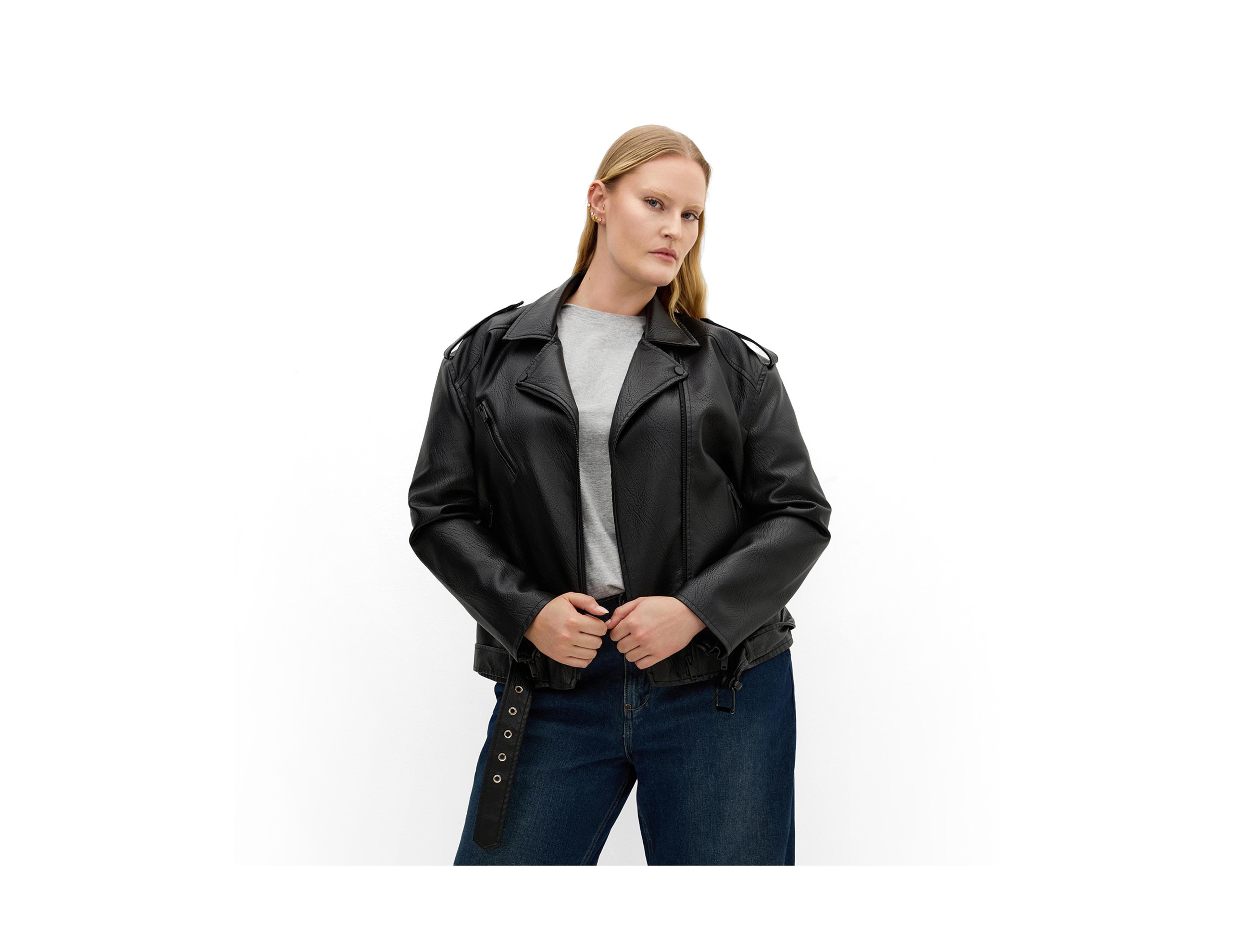 City Chic Plus Julie Zip Biker Jacket