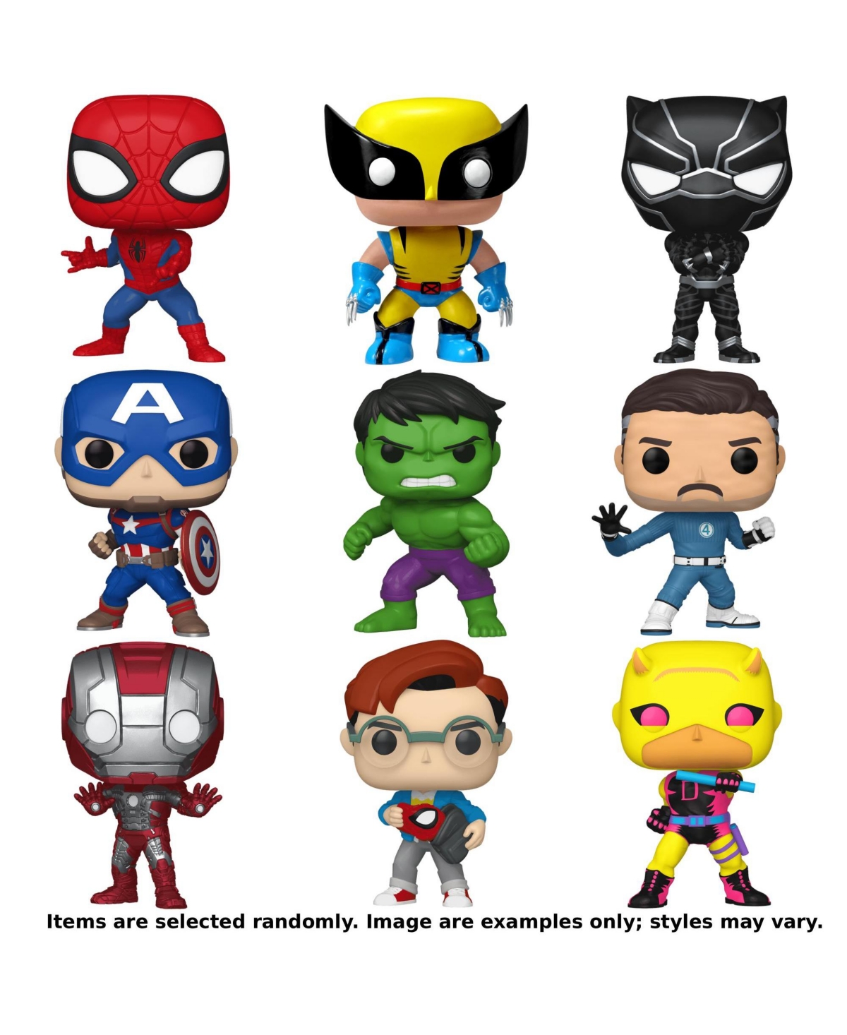 Funko Pop! Blind Box Marvel and Dc Comics 8-Piece Action Figure Set, Ages 4+