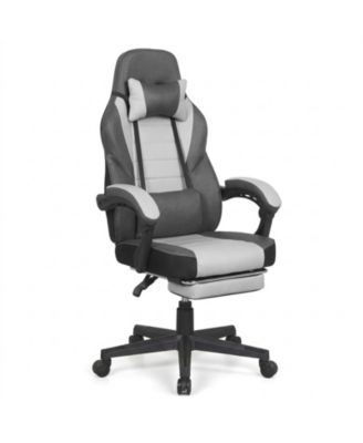 Ergonomic Video Game Chair with Headrest and Reclining Backrest