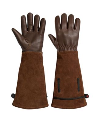 Women's Garden Gloves Long Elbow Leather Breathable