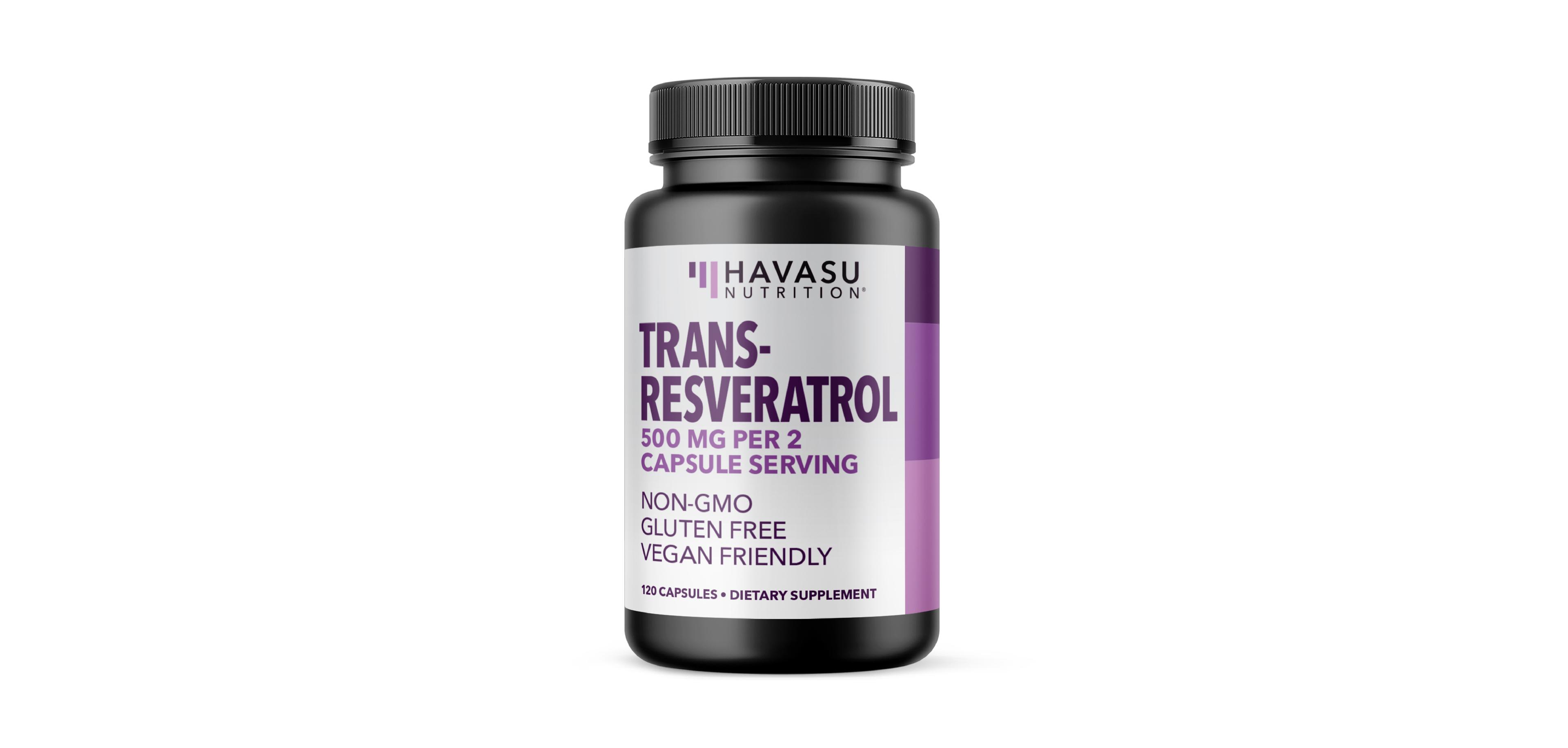 Havasu Nutrition Resveratrol 500 mg | from Japanese Knotweed Root | 120 Capsules