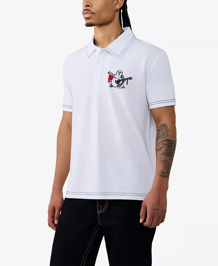 Men's Buddha Logo Polo Shirt - thumbnail 6