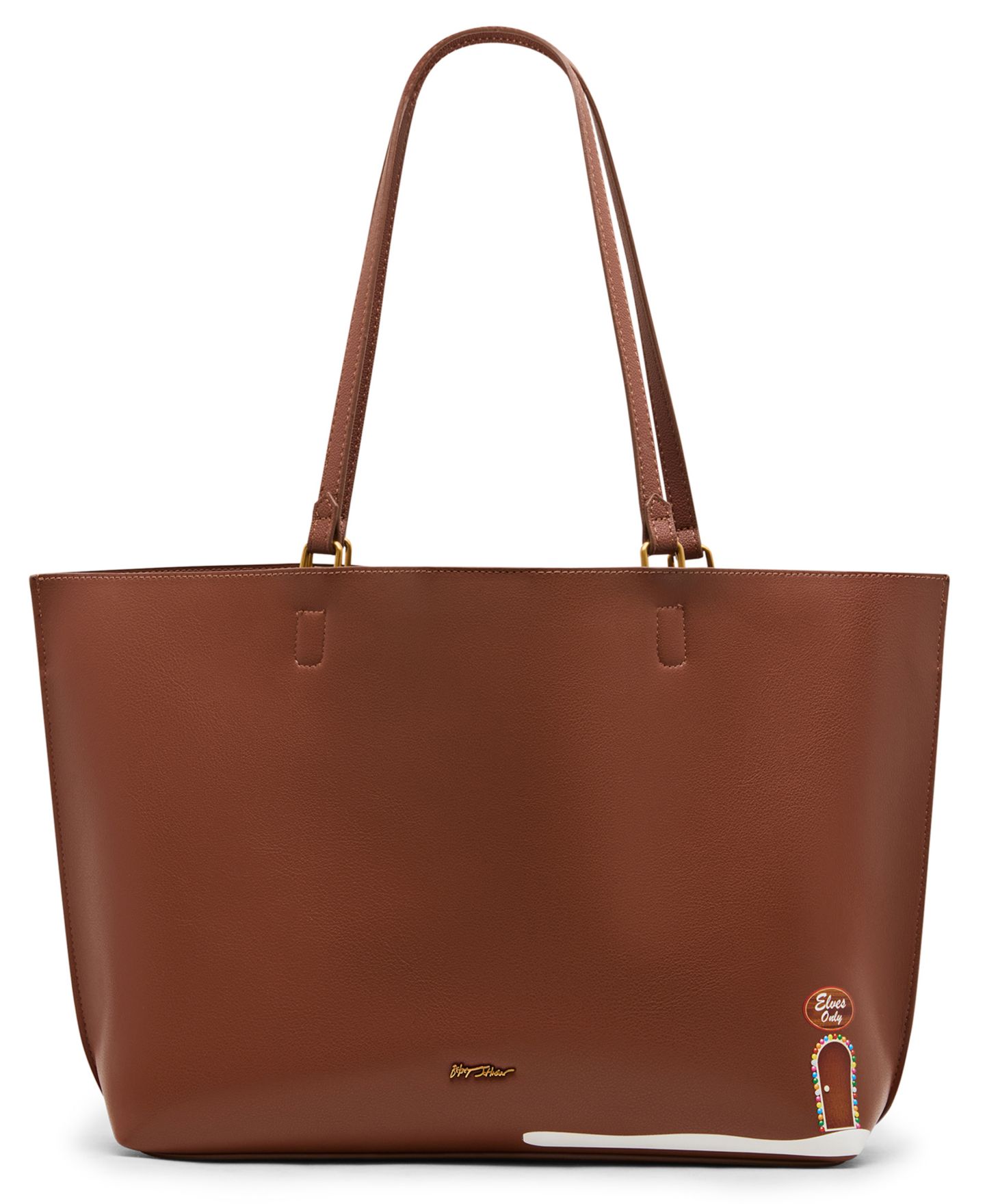 Женская сумка Betsey Johnson Takes A Village Large Tote Handbag, цвет: Коричневый — фото 2