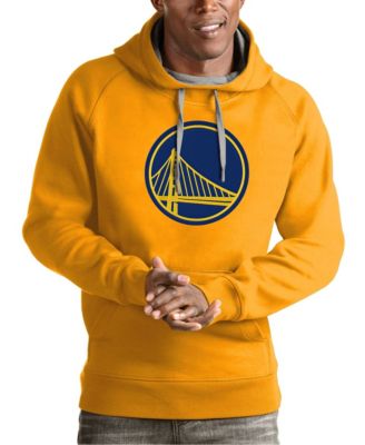 Men's Gold Golden State Warriors Team Logo Victory Pullover Hoodie