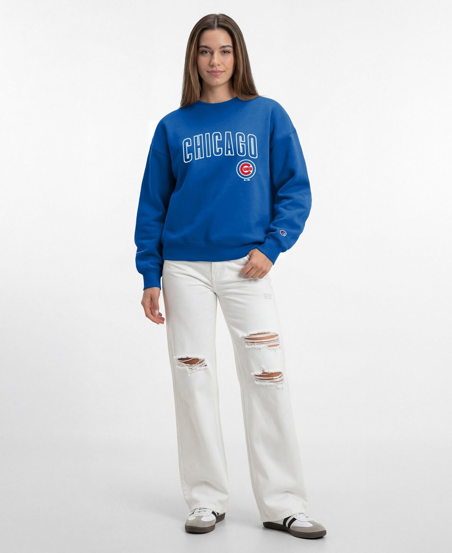 Женская толстовка Champion All-Star Chicago Cubs Relaxed-Fit Midweight Cotton-Blend — фото 3
