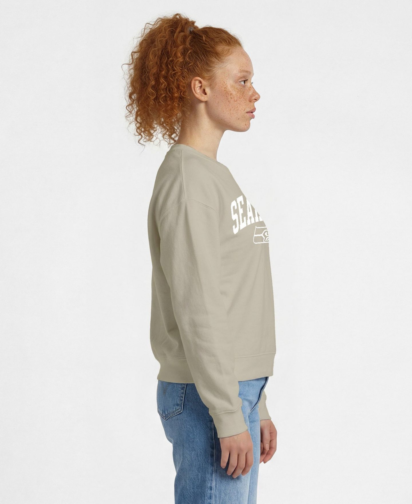 Женский свитшот Champion Seattle Seahawks Power Blend Fleece Crewneck — фото 4
