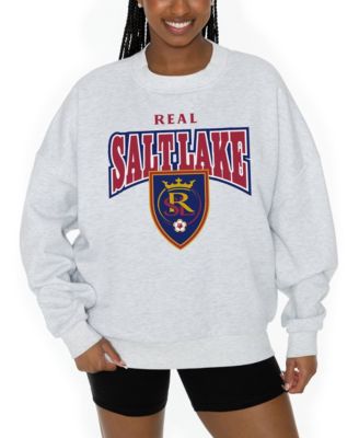 Women's Real Salt Lake Pitch Pride Crewneck Long-Sleeve Oversized Sweatshirt