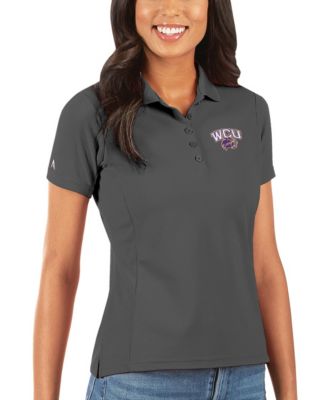 Women's Charcoal Western Carolina Catamounts Legacy Pique Polo Shirt