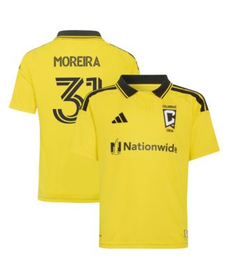 Big Boys and Girls Steven Moreira Yellow Columbus Crew 2026 The Crafted for Excellence Kit Replica Jersey