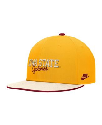 Men's Gold Iowa State Cyclones Vintage Script Pro Dri-FIT Snapback Hat