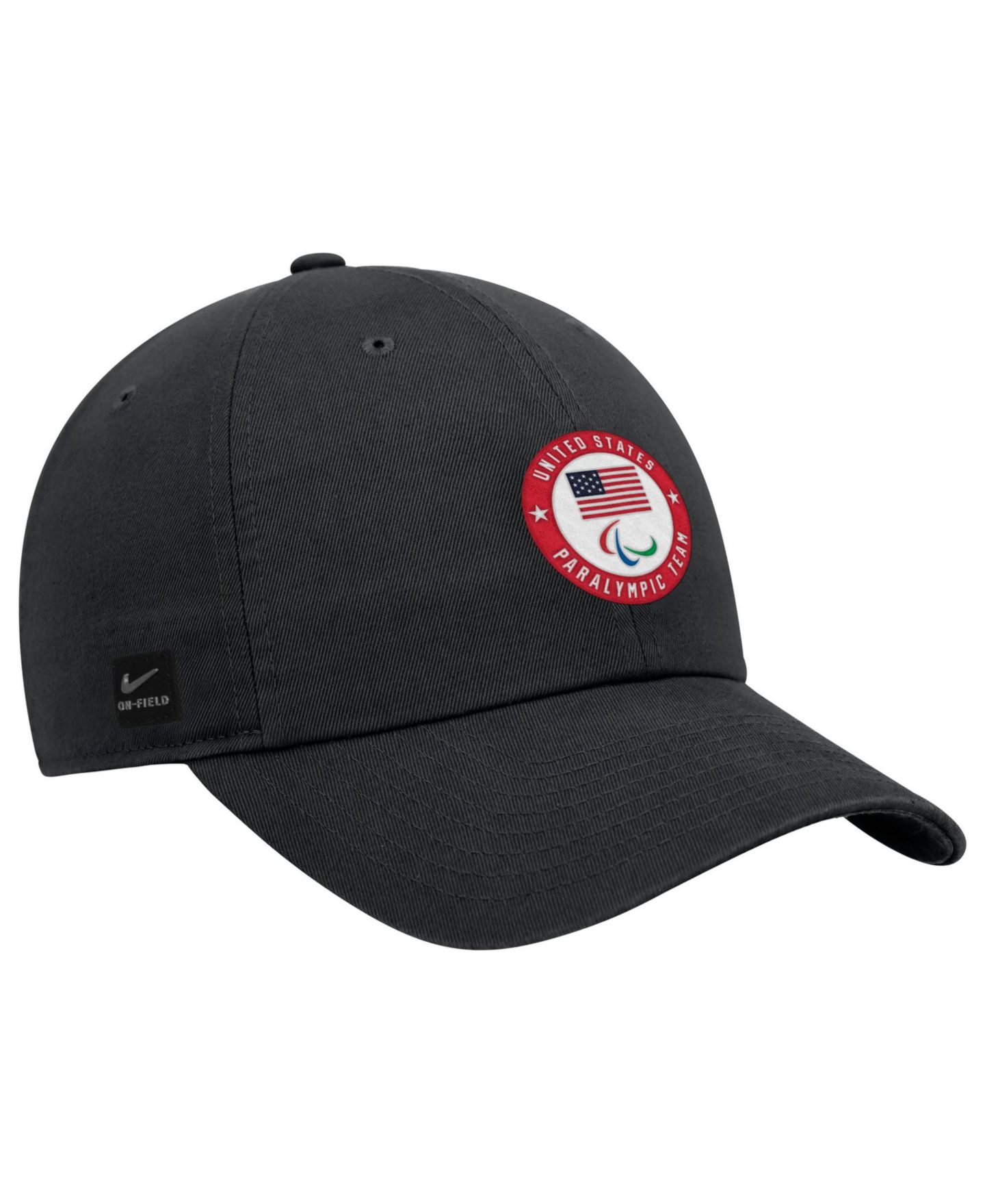 Детская кепка Nike Black U.S. Paralympics Club Adjustable Hat — фото 2