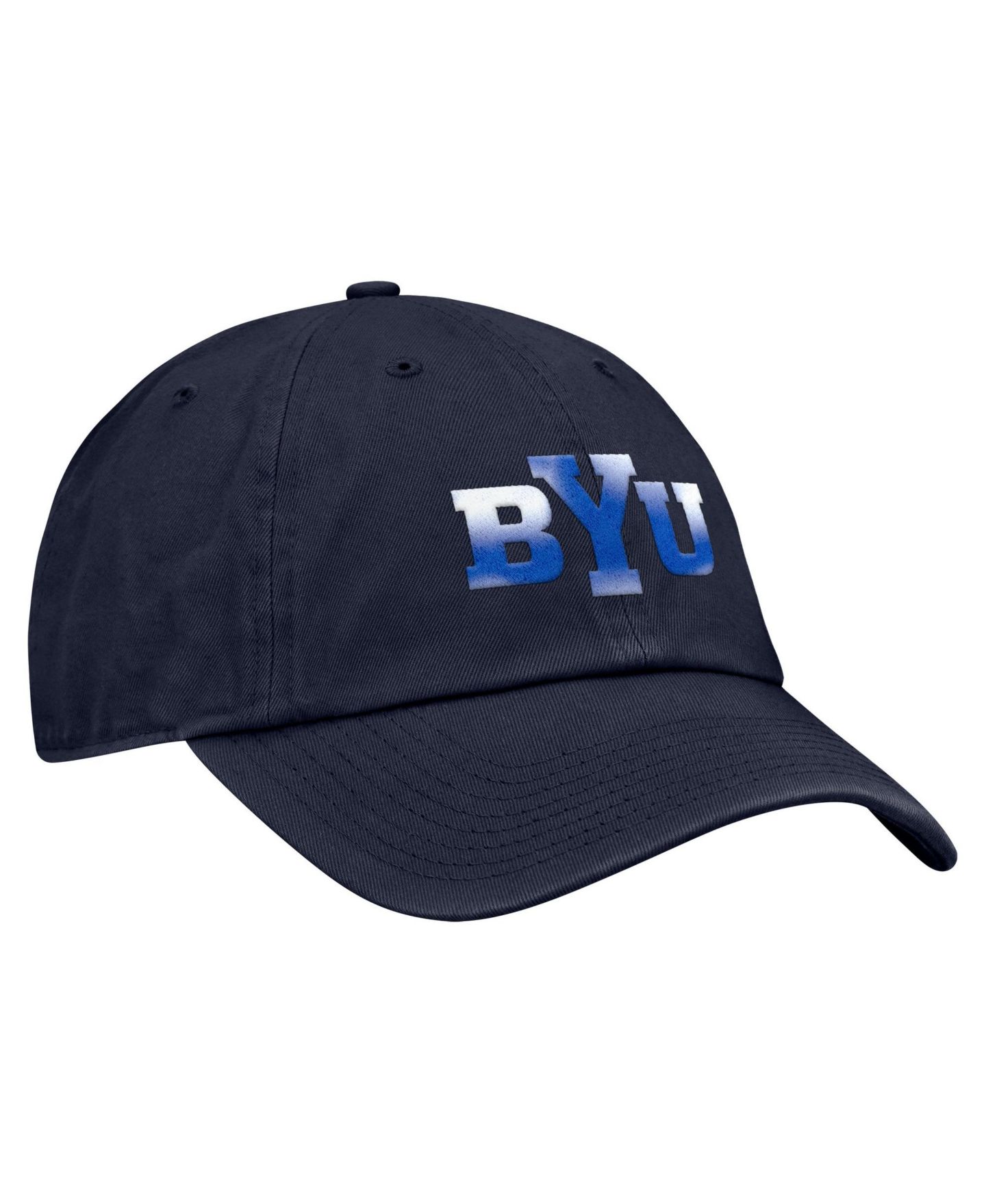 Мужская кепка Nike Navy BYU Cougars Club Adjustable Hat — фото 2