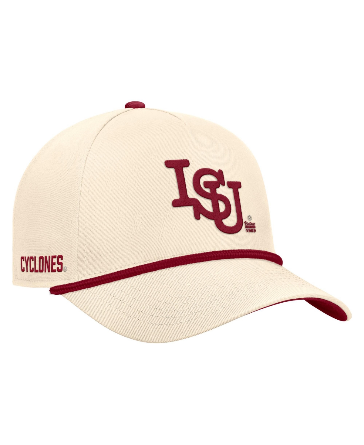 Nike Men's Natural Iowa State Cyclones Vintage Rope Rise Adjustable Hat