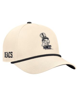 Men's Natural Wake Forest Demon Deacons Vintage Rope Rise Adjustable Hat