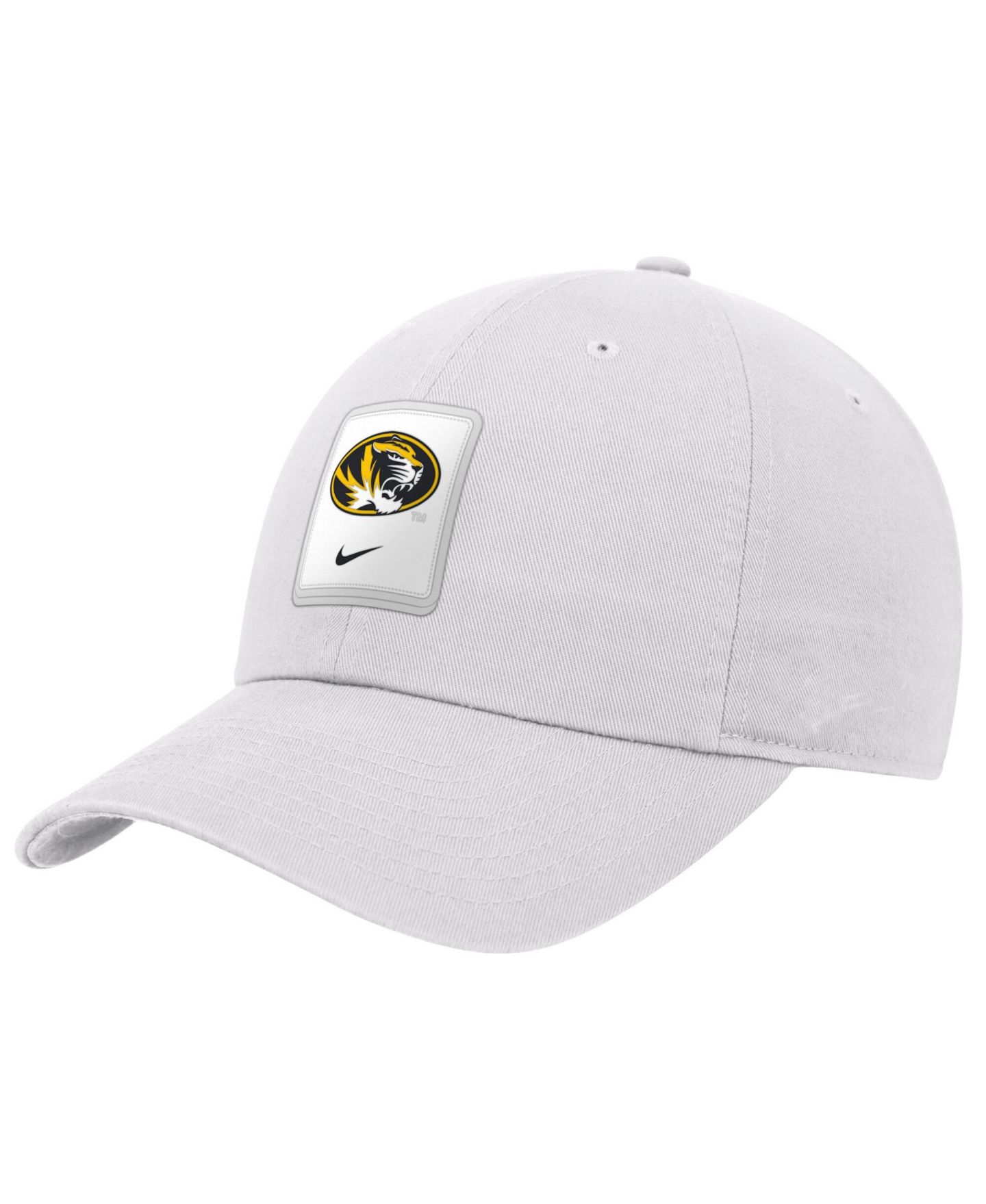 Мужская кепка Nike White Missouri Tigers 2026 On-Field Club Adjustable Hat — фото 1