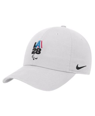 Men's White LA28 Summer Paralympics Retro Stripe Club Adjustable Hat