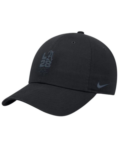 Детская кепка Nike Black LA28 Summer Olympics Script Club Adjustable Hat