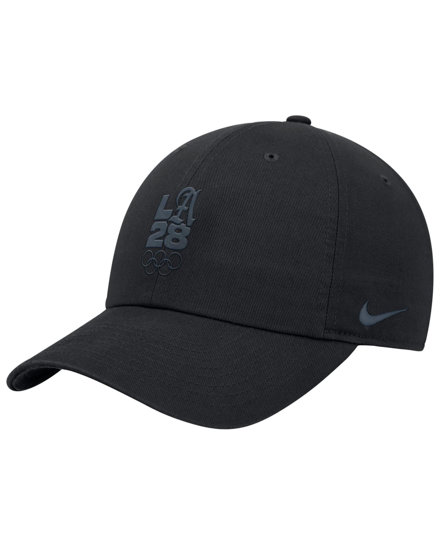 Big Boys and Girls Black LA28 Summer Olympics Script Club Adjustable Hat