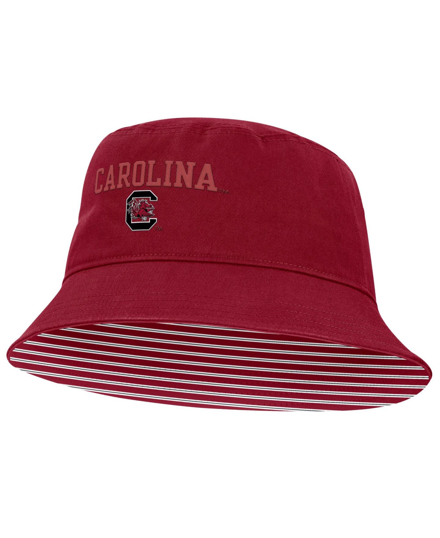 Мужская панама Nike Garnet South Carolina Gamecocks Apex Striped Bucket Hat — фото 1