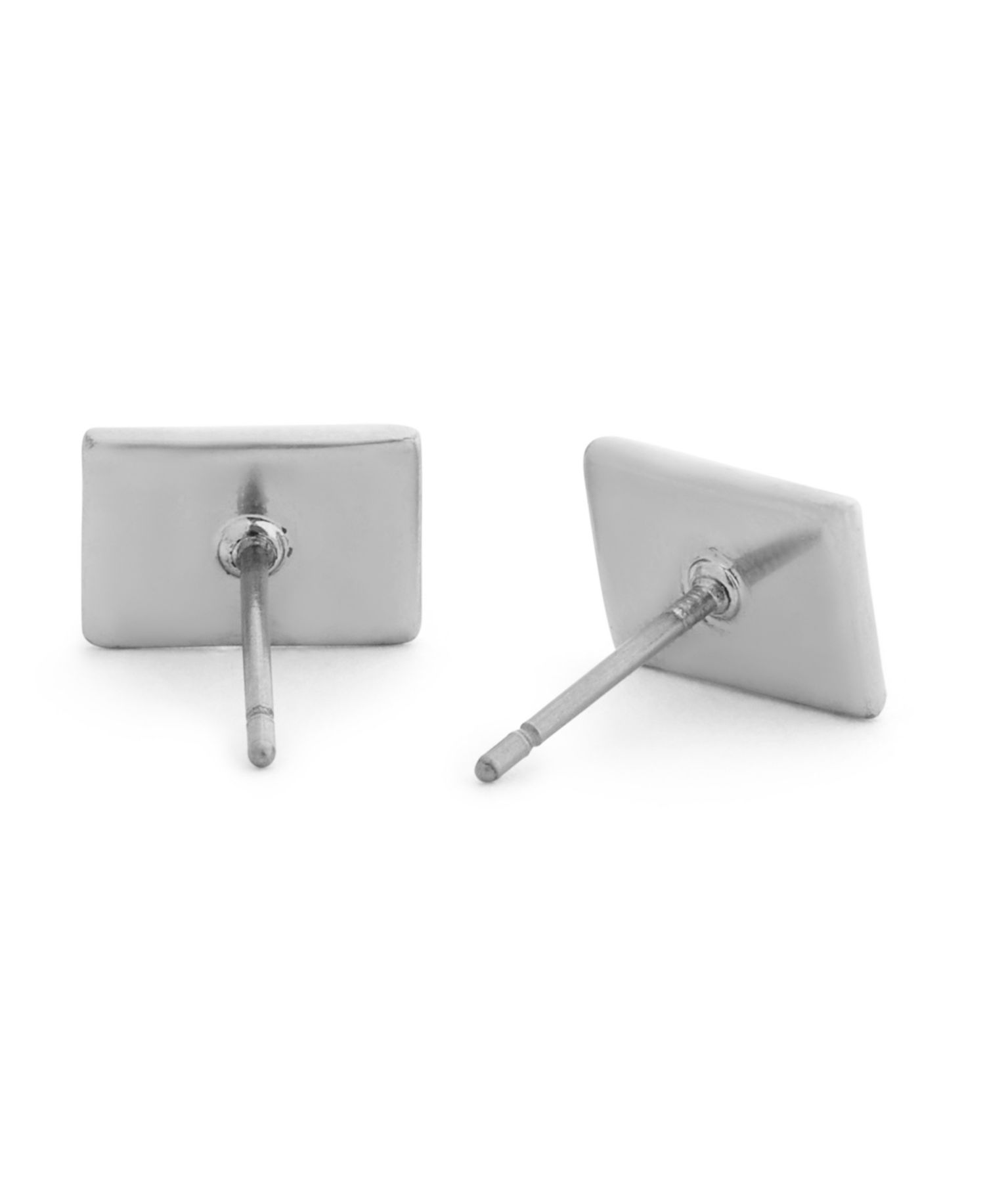 Silver Heritage Signature Envelope Stud Earrings