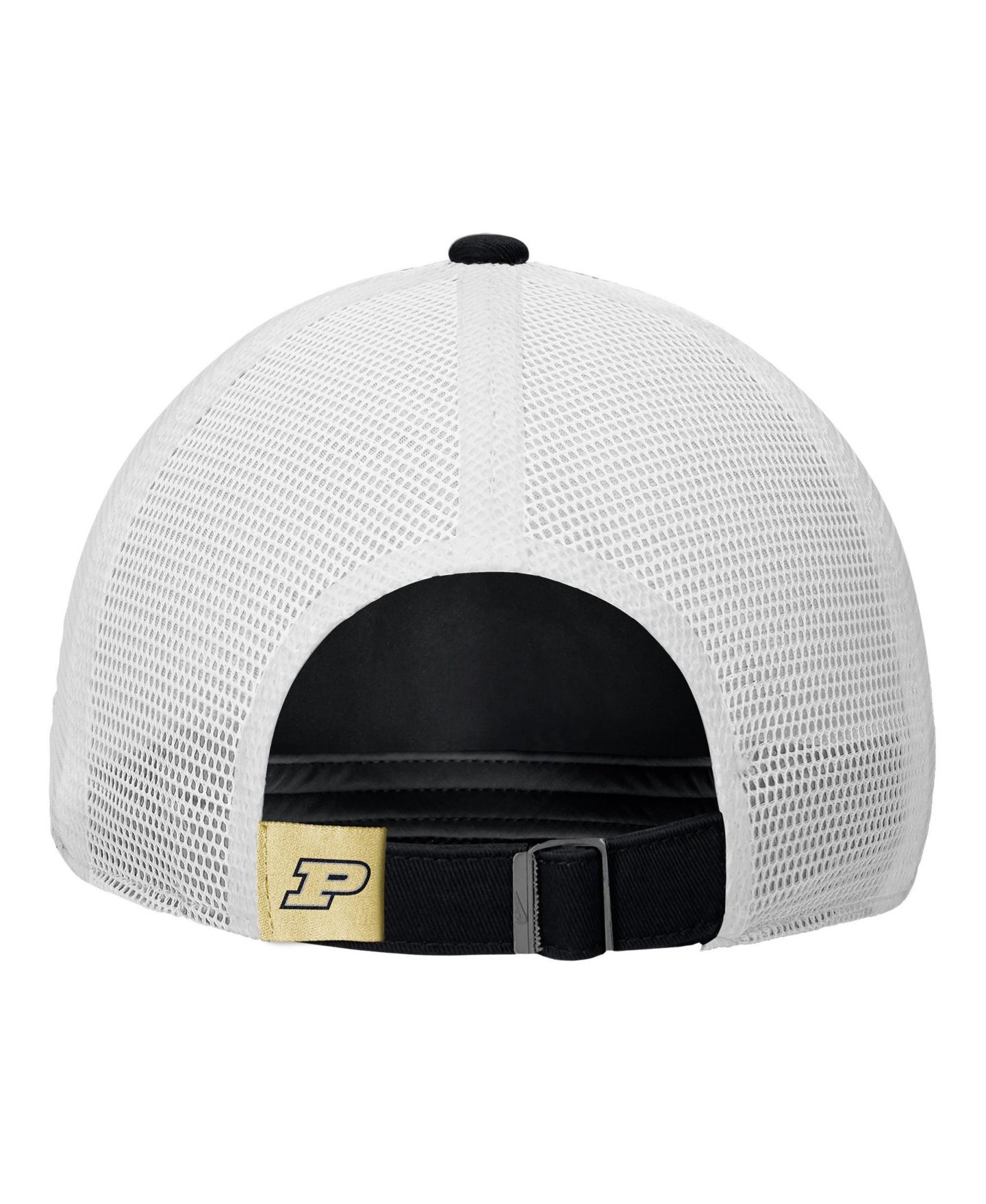 Мужская кепка Nike Black Purdue Boilermakers On-Field Club Adjustable Trucker Hat — фото 2
