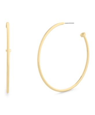 Metal-tone Classic Large Hoop Earrings