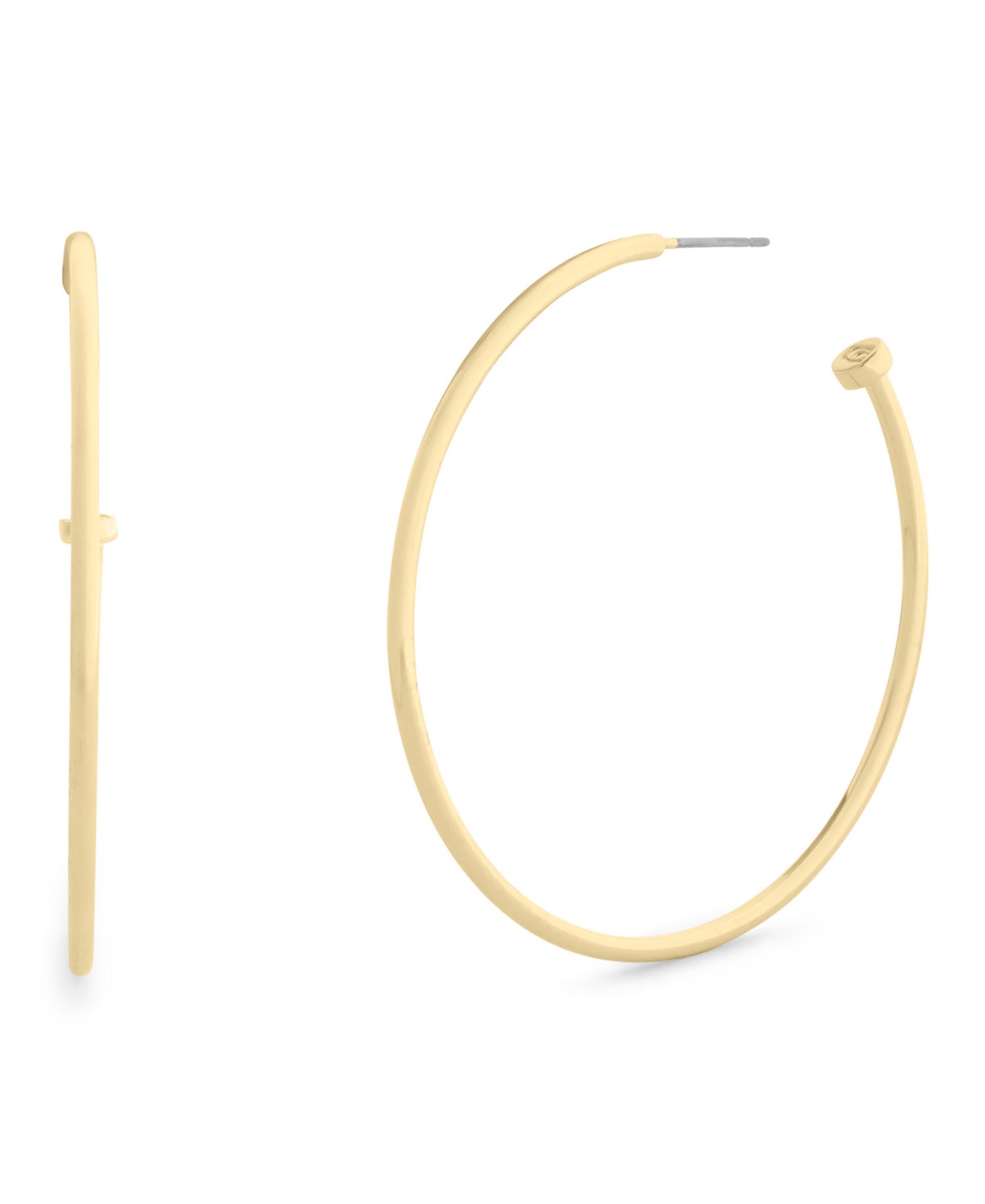 Metal-tone Classic Large Hoop Earrings